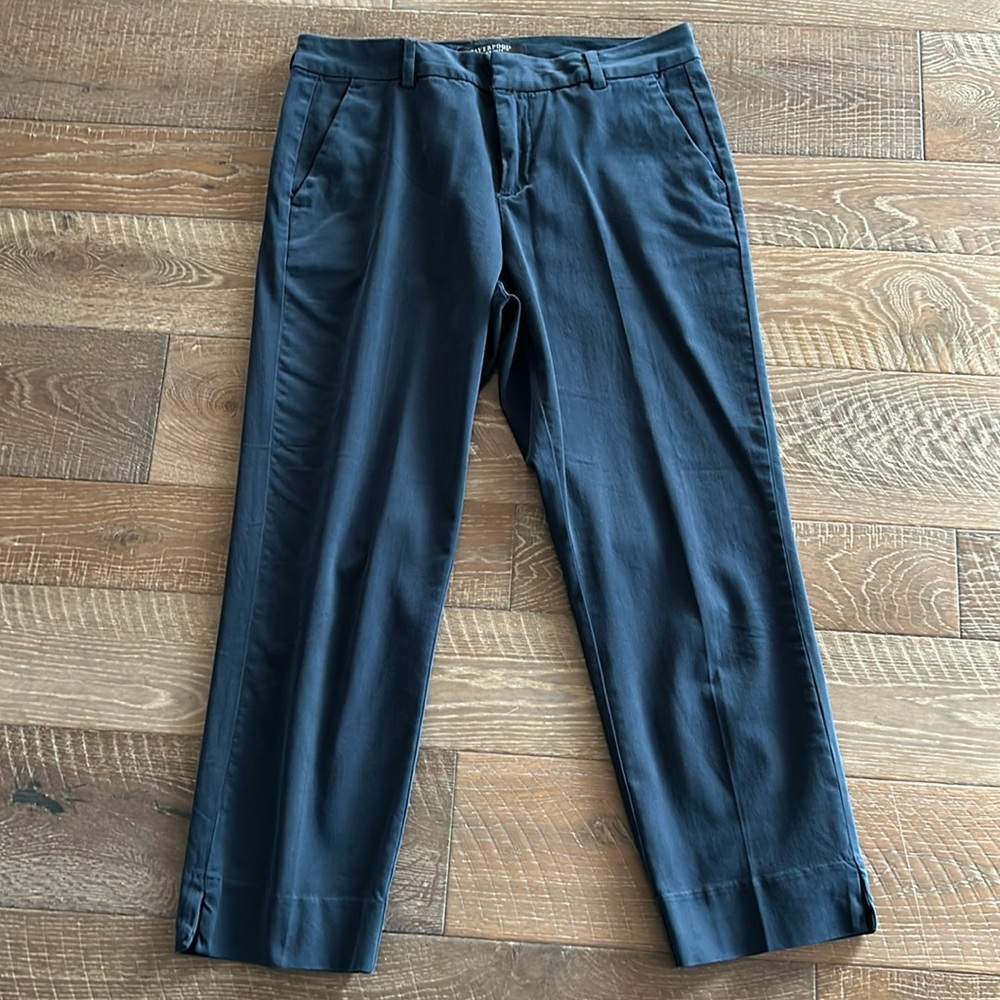 Liverpool federal navy cropped pant